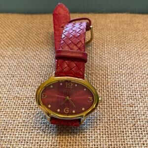 Joan Rivers Classic red watch